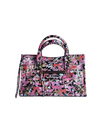 Balenciaga Women's Le City Top Handle Bag - Black Multicolor | Thumbnail 1