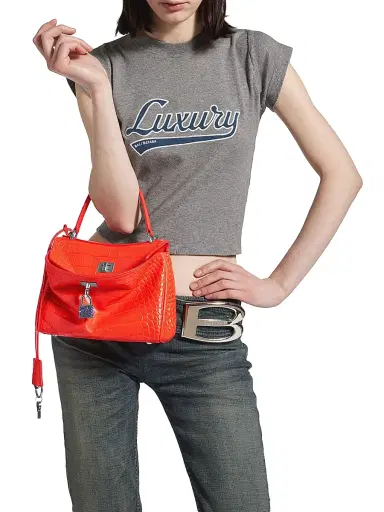 Balenciaga Women's Rodeo Crossbody Bag with Rhinestones | Thumbnail 3