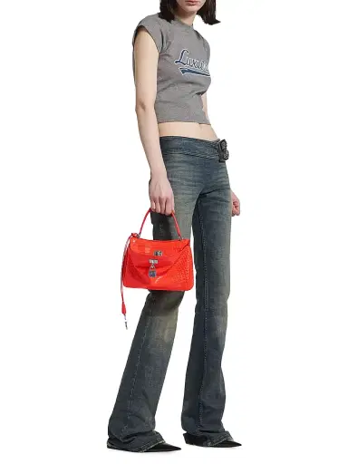 Balenciaga Women's Rodeo Crossbody Bag with Rhinestones | Thumbnail 1