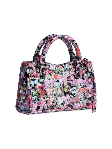 Balenciaga Women's Le City Top Handle Bag - Black Multicolor | Thumbnail 3