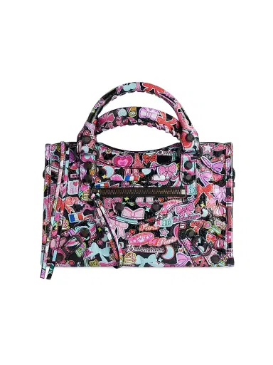 Balenciaga Women's Le City Top Handle Bag - Black Multicolor | Thumbnail 1