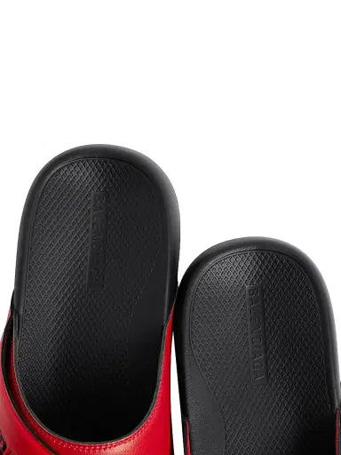 Balenciaga Men's Sporty Pool Slide Sandals - Black Red - Size 12 | Thumbnail 4 Balenciaga Men's Sporty Pool Slide Sandals - Black Red - Size 12 | Thumbnail 4