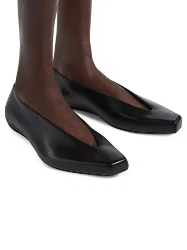 Balenciaga Women's Duchesse Ballerina Flats - Black - Size 8 | Thumbnail 5
