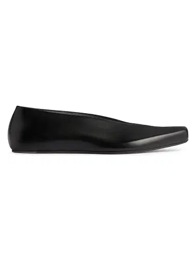 Balenciaga Women's Duchesse Ballerina Flats - Black - Size 8 | Thumbnail 1