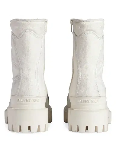 Balenciaga Men's Combat Strike Boots - White - Size 12 | Thumbnail 3