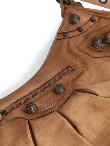 Balenciaga Women's Le Cagole Small Shoulder Bag - Camel | Thumbnail 4