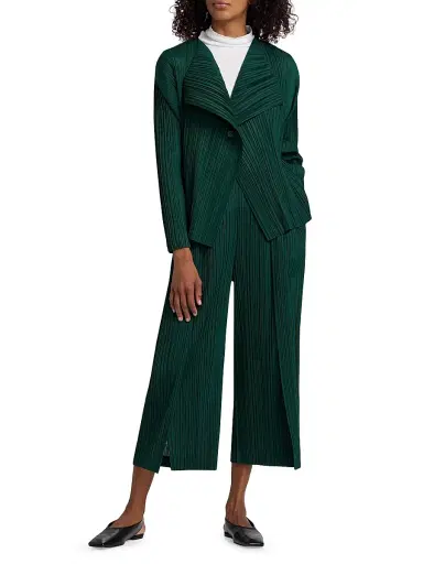 Pleats Please Issey Miyake Women's Plissé Pleats Cardigan | Thumbnail 2