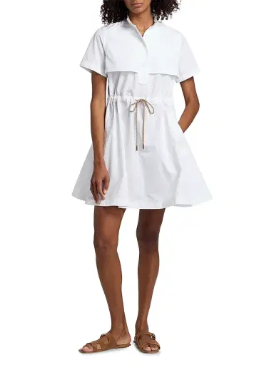 Burberry Women's Isotta Cotton Poplin Minidress | Thumbnail 2 Burberry Women's Isotta Cotton Poplin Minidress | Thumbnail 2