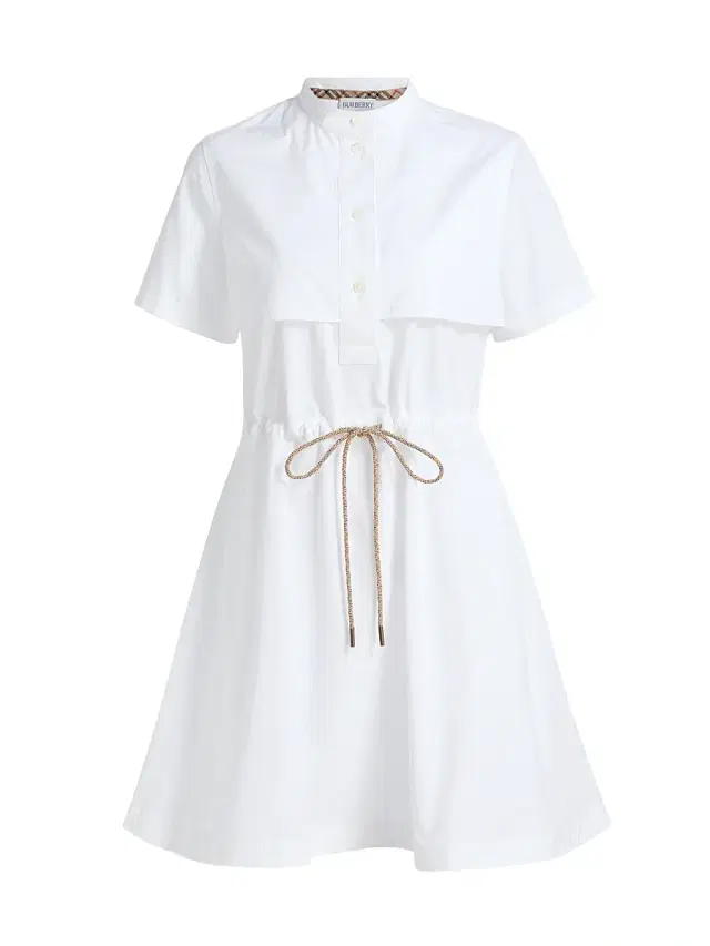 Women's Isotta Cotton Poplin Minidress - Optic White