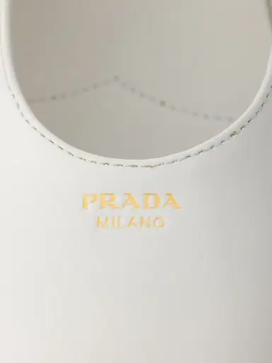 Prada Women's Brushed Leather Ballerinas - White - Size 11 | Thumbnail 5 Prada Women's Brushed Leather Ballerinas - White - Size 11 | Thumbnail 5