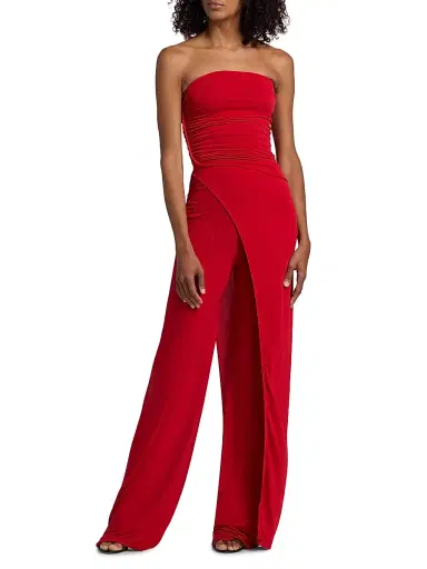 Rick Owens Women's Bias Jersey Pants - Cardinal Red - Size 2 | Thumbnail 2 Rick Owens Women's Bias Jersey Pants - Cardinal Red - Size 2 | Thumbnail 2