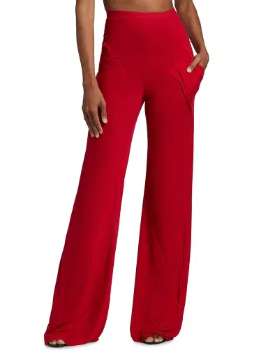 Rick Owens Women's Bias Jersey Pants - Cardinal Red - Size 2 | Thumbnail 3 Rick Owens Women's Bias Jersey Pants - Cardinal Red - Size 2 | Thumbnail 3