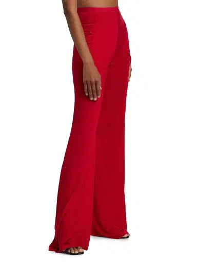 Rick Owens Women's Bias Jersey Pants - Cardinal Red - Size 2 | Thumbnail 4 Rick Owens Women's Bias Jersey Pants - Cardinal Red - Size 2 | Thumbnail 4