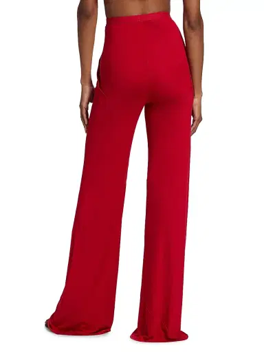 Rick Owens Women's Bias Jersey Pants - Cardinal Red - Size 2 | Thumbnail 5 Rick Owens Women's Bias Jersey Pants - Cardinal Red - Size 2 | Thumbnail 5
