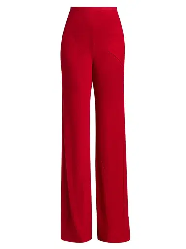 Rick Owens Women's Bias Jersey Pants - Cardinal Red - Size 2 | Thumbnail 1 Rick Owens Women's Bias Jersey Pants - Cardinal Red - Size 2 | Thumbnail 1
