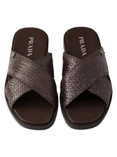 Prada Men's Crisscross Slides | Thumbnail 3 Prada Men's Crisscross Slides | Thumbnail 3