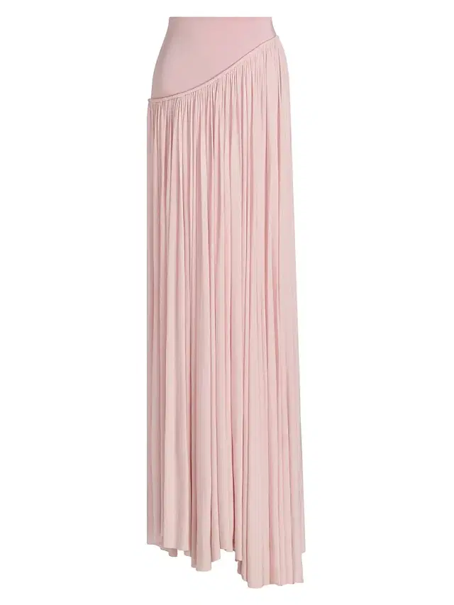 Zimmermann Women's Alchemy Asymmetric Maxi Skirt - Light Pink