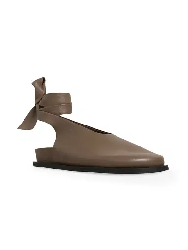 A.Emery Women's Marion Ankle Tie Clogs - Sable | Thumbnail 2