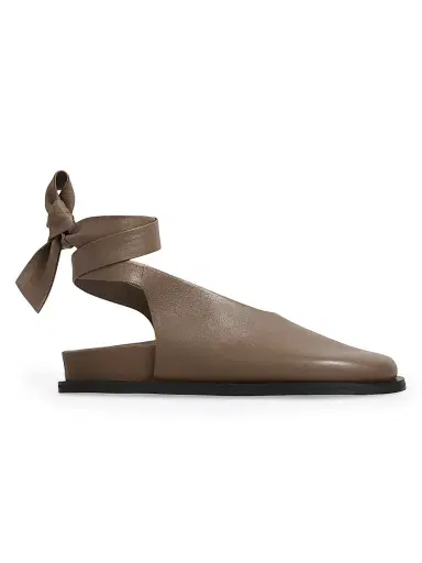 A.Emery Women's Marion Ankle Tie Clogs - Sable | Thumbnail 1