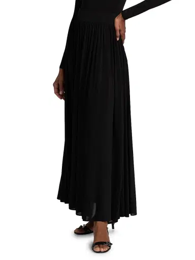 Zimmermann Women's Gathered Midi-Skirt - Black | Thumbnail 4 Zimmermann Women's Gathered Midi-Skirt - Black | Thumbnail 4