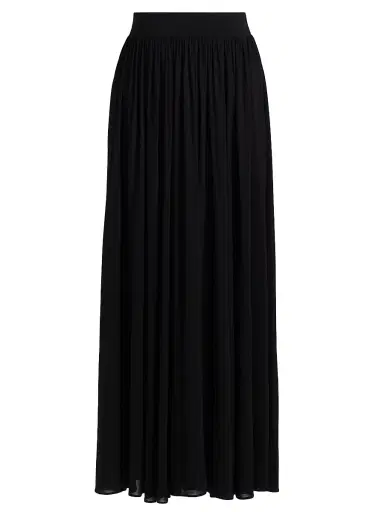 Zimmermann Women's Gathered Midi-Skirt - Black | Thumbnail 1 Zimmermann Women's Gathered Midi-Skirt - Black | Thumbnail 1