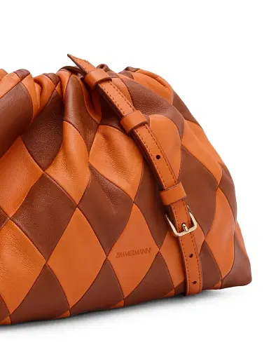 Zimmermann Women's Cloud 91 Medium Leather Clutch - Tangerine Pecan | Thumbnail 6