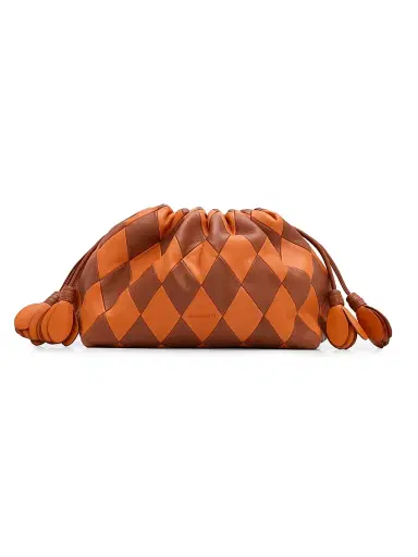 Zimmermann Women's Cloud 91 Medium Leather Clutch - Tangerine Pecan | Thumbnail 1