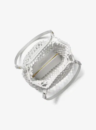 Michael Kors Collection Loli Macramé Shoulder Bag in White - One Size by Michael Kors Collection | Thumbnail 13 Michael Kors Collection Loli Macramé Shoulder Bag in White - One Size by Michael Kors Collection | Thumbnail 13