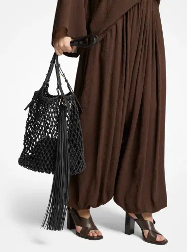 Michael Kors Collection Loli Macramé Shoulder Bag in White - One Size by Michael Kors Collection | Thumbnail 18 Michael Kors Collection Loli Macramé Shoulder Bag in White - One Size by Michael Kors Collection | Thumbnail 18