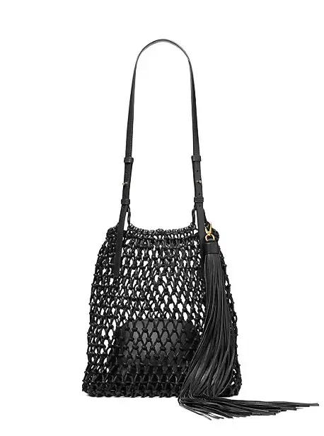 Michael Kors Collection Loli Macramé Shoulder Bag