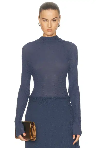 Victoria Beckham Long Sleeve Top | Thumbnail 1 Victoria Beckham Long Sleeve Top | Thumbnail 1
