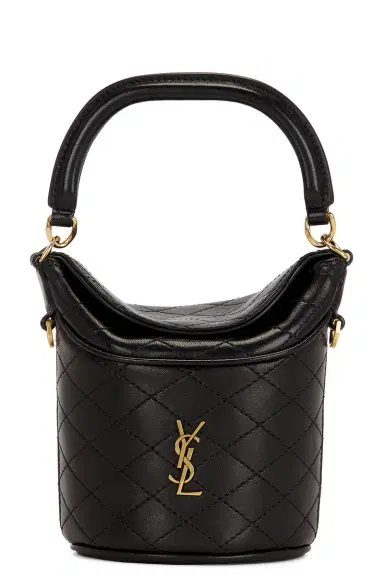 Saint Laurent Mini Top Handle Bucket Bag | Thumbnail 3 Saint Laurent Mini Top Handle Bucket Bag | Thumbnail 3
