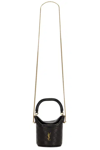 Saint Laurent Mini Top Handle Bucket Bag | Thumbnail 1 Saint Laurent Mini Top Handle Bucket Bag | Thumbnail 1