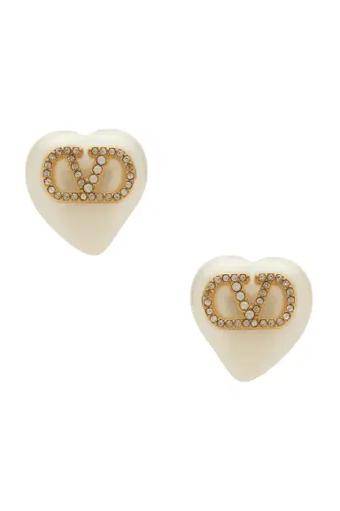 Valentino Garavani V Logo Signature Pearl Earrings | Thumbnail 1 Valentino Garavani V Logo Signature Pearl Earrings | Thumbnail 1