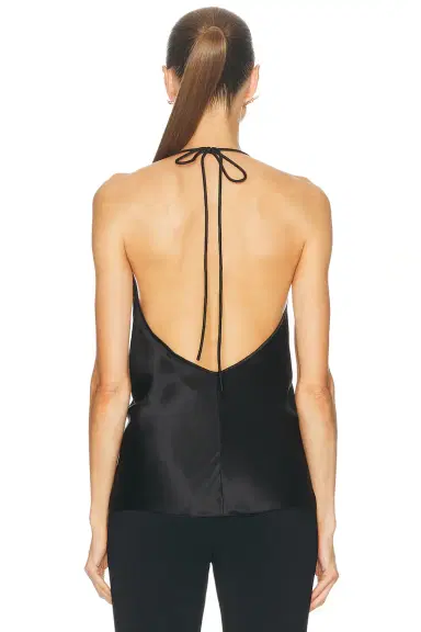 Valentino Crepe Satin Top | Thumbnail 3