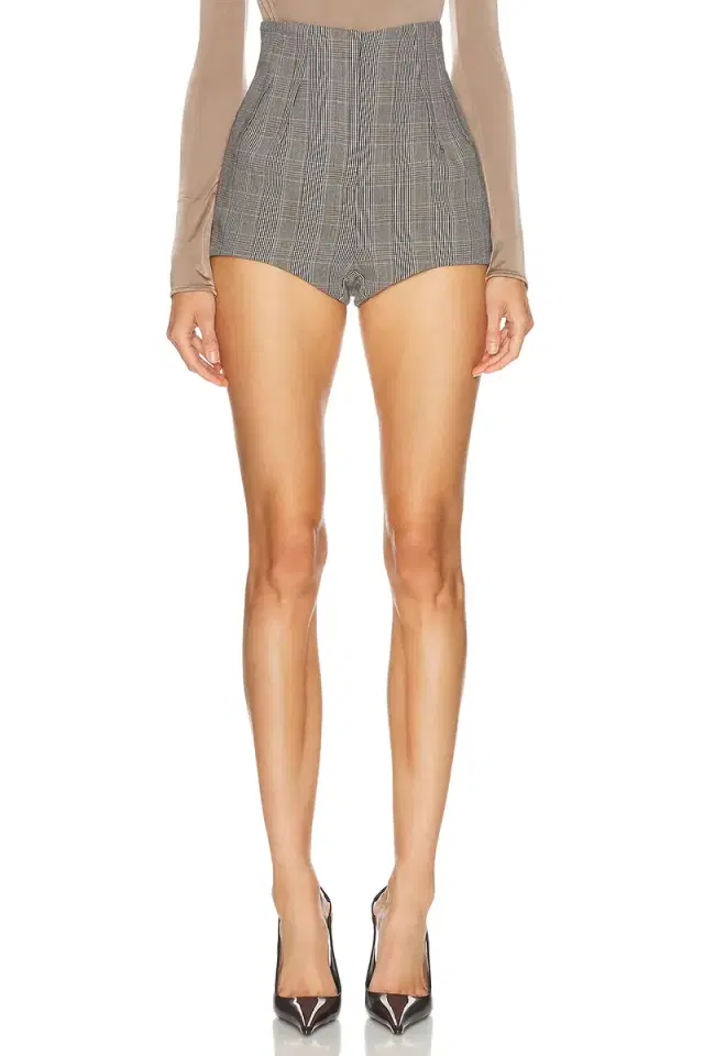 Mugler High Waist Cigarette Short