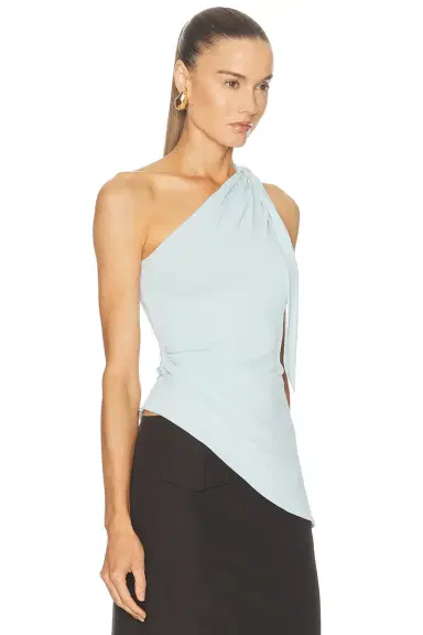 Mimchik One Shoulder Tie Top | Thumbnail 2