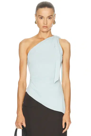 Mimchik One Shoulder Tie Top | Thumbnail 1