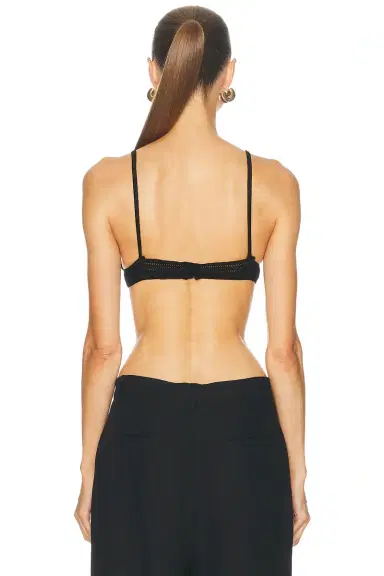 Ralph Lauren Collection Shiny Silk Twist Bra Top | Thumbnail 3 Ralph Lauren Collection Shiny Silk Twist Bra Top | Thumbnail 3
