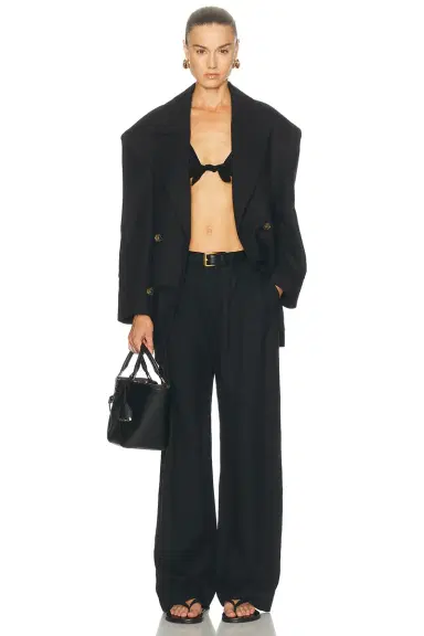Ralph Lauren Collection Shiny Silk Twist Bra Top | Thumbnail 4 Ralph Lauren Collection Shiny Silk Twist Bra Top | Thumbnail 4