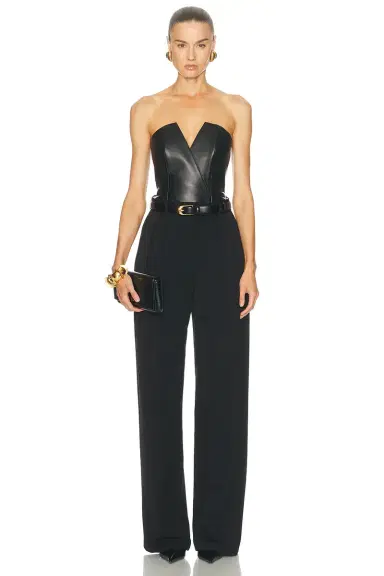 Ralph Lauren Collection Harling Bust Strapless Blouse | Thumbnail 4 Ralph Lauren Collection Harling Bust Strapless Blouse | Thumbnail 4