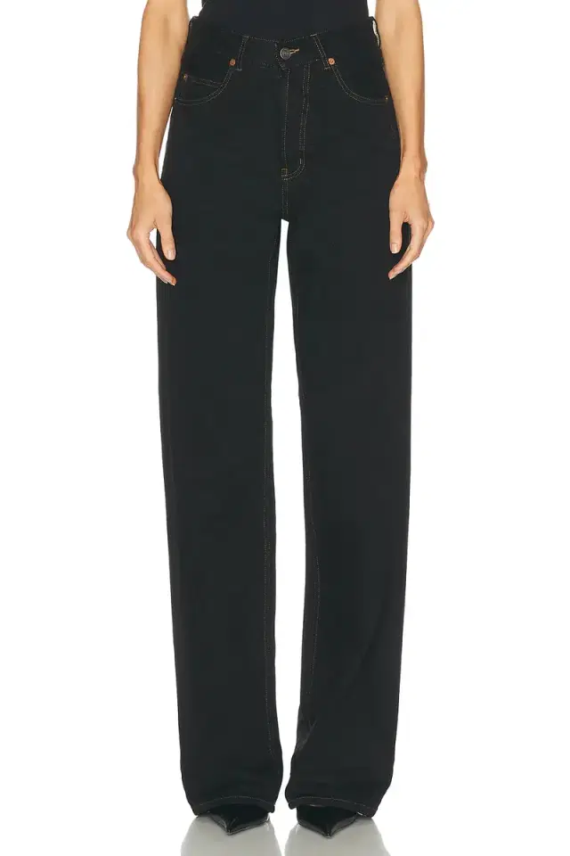 Saint Laurent V Waist Wide Leg