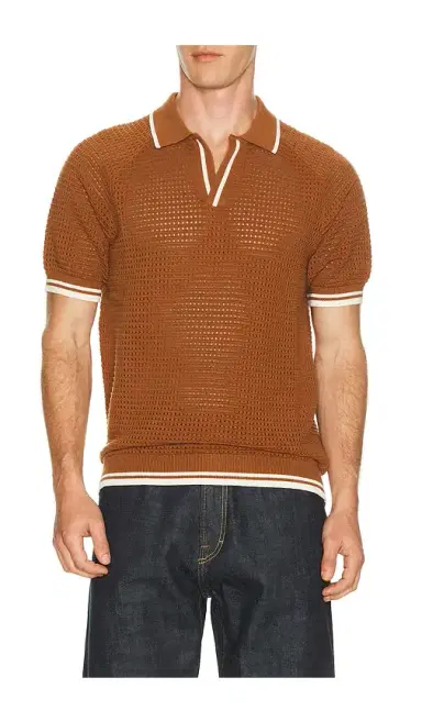 Percival Casa Martini Knitted Tennis Polo | Thumbnail 1