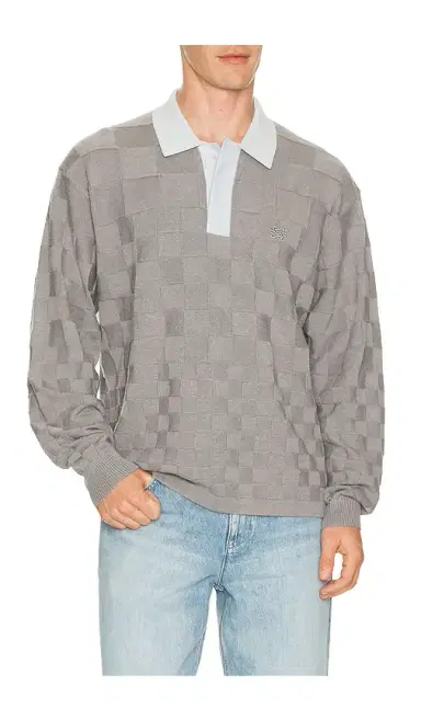Filling Pieces Knit Rugby Shirt | Thumbnail 1 Filling Pieces Knit Rugby Shirt | Thumbnail 1