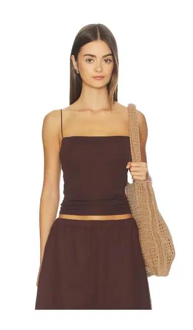 ENZA COSTA Supima Cotton Essential Strappy Tank | Thumbnail 1 ENZA COSTA Supima Cotton Essential Strappy Tank | Thumbnail 1