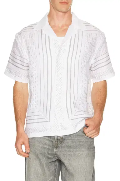REIGNING CHAMP Linen Arena Standard Camp Shirt | Thumbnail 3