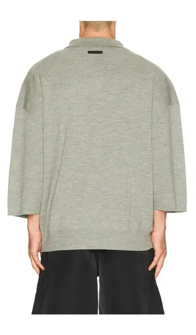 Fear of God Essentials Signature 3/4 Sleeve 90's Knit Polo | Thumbnail 2 Fear of God Essentials Signature 3/4 Sleeve 90's Knit Polo | Thumbnail 2