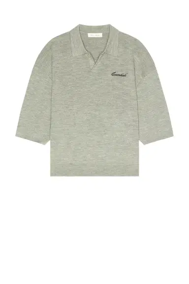Fear of God Essentials Signature 3/4 Sleeve 90's Knit Polo | Thumbnail 6 Fear of God Essentials Signature 3/4 Sleeve 90's Knit Polo | Thumbnail 6