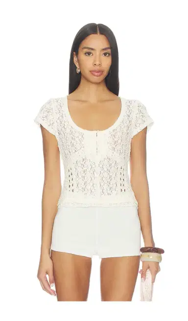 Free People Claro Short Sleeve Tee | Thumbnail 1 Free People Claro Short Sleeve Tee | Thumbnail 1