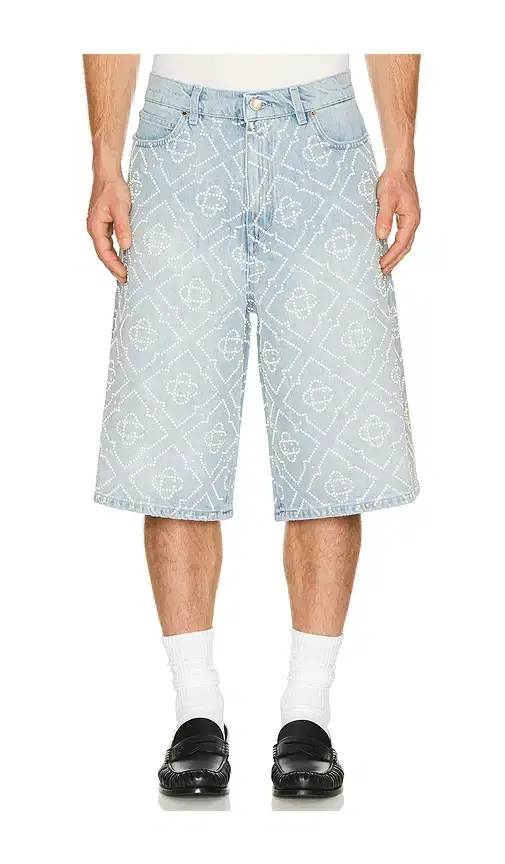 Casablanca Pearl Denim Shorts
